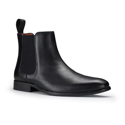 Image of Polar Fox Men's Classic High-Top Chelsea Boot | Stylish Slip-On Ankle Boot for Dress, Casual & Formal Wear