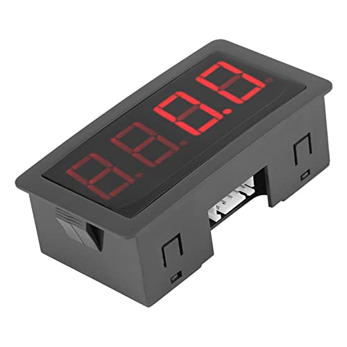 Tachometer, digital, 4 Ziffern, LED-Display + NPN-Näherungssensor zur Messung von Temperatur, Druck, physikalische Mengen (rot/blau) (rot)