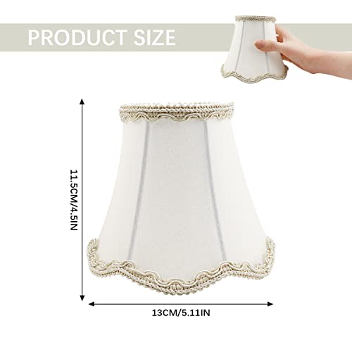 Fabric Lamp Shade Burlap Clip On Chandelier Lamp Shades Linen Lampshade for Table Chandelier Wall Lamp Living Room Bedroom (024) - Image 2