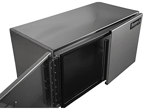 Image of Buyers Products 1705405 Silver Pro Series Smooth Aluminum Underbody Truck Box with Barn Door, 18x18x36 Inch, Durable Vehicle Tool Box For Storage and Organization