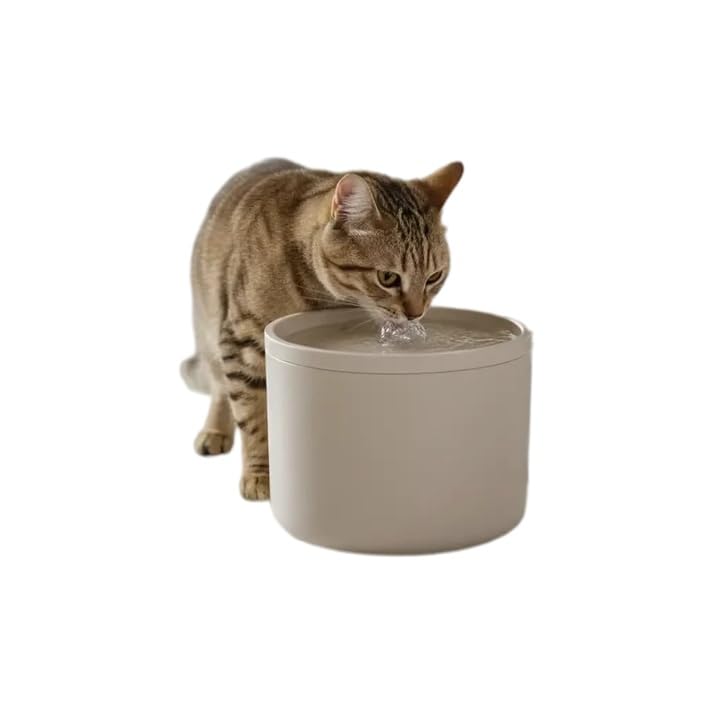 Ceramic Cat Fountain 1L (White)