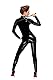 Noir Handmade, Langärmliges PVCCatsuit, Black, S (UK 8) FR:38 EU:36