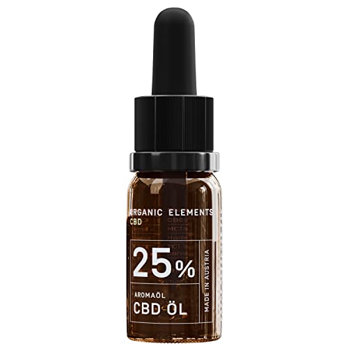 Hanföl CBD Öl von Organic Elements 25% 2500 mg Cannabidiol