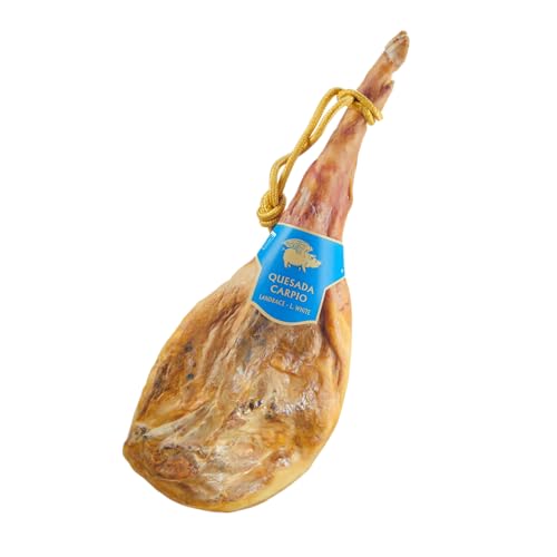 Quesada Carpio® Jamón Serrano Gran Reserva | Curación +15 Meses Cruce Duroc y Landrace-White | Pieza Entera de Sabor Suave y Veteado Jugoso | Rico en Hierro y Zinc para Tapas y Regalo Gourmet