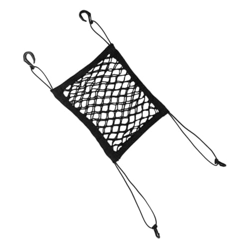 HANABASS Pet Backseat Divider Small Car Cargo Net Car Dogs Net Stretchable Storage Bag Mesh Organizer