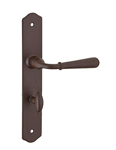 THIRARD - Ensemble de Poignées pour Salle de Bain et Toilette Charon - Acier Rouillé - Carré 7 mm - Entr'Axes 195 mm - Usage Pratique - Finition Esthétique...