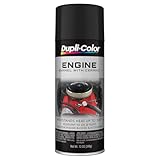 Dupli-Color DE1654 Engine Enamel Spray Paint with Ceramic - Flat Black - 12 oz Aerosol Can