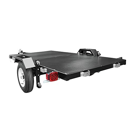Image of DK2 4 x 8 Single Axle Folding Utility Trailer, Load Capacity 1450 lb, Deck Length 8 ft, Deck Width 4 ft, Model# MFT4X8