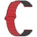 CWLWAQBD Extra Large for Magnetic Universal Silicone Strap 18/20/22MM(BlackRed,22MM)