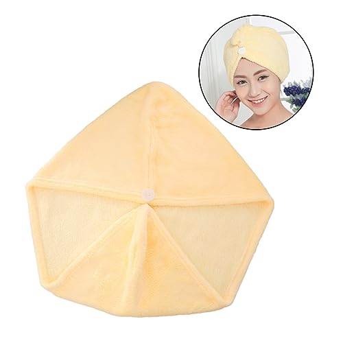 Balacoo 2 Peças Chapéu De Cabelo Seco Toalha De Lã Coral Cabeça Turbante Lavagem De Cabelo Turbante