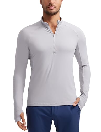 Amazon.com: CRZ YOGA Mens Quarter Zip Pullover Long Sleeve Golf