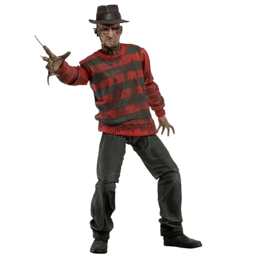 Figurine Freddy Krueger Zhongkaihua - 18 cm - Modèle en PVC - Décoration Noël, maison, bureau - Collection anniversaire - Décoration Halloween - Cadeau...