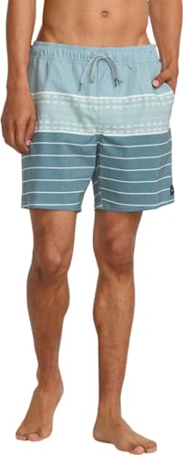 RVCA-Mens-Elastic-Waist-Boardshort-Featuring-a-Faux-Fly-Pockets-on-the-Side-Seams RVCA Men's Elastic Waist Boardshort, Featuring a Faux Fly & Pockets on the Side Seams. - Image 1
