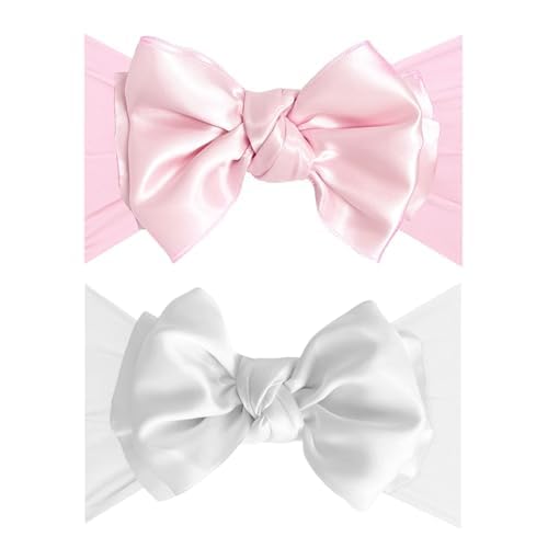Baby Bling 2PK SATIN FAB: pink + white
