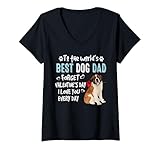 Photo Gallery donna st bernard best dog dad valentines day funny puppy maglietta con collo a v Photo Gallery donna st bernard best dog dad valentines day funny puppy maglietta con collo a v