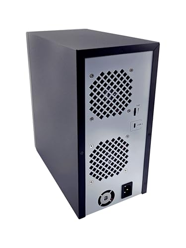 Image of 8 Bay Tool Less Tray Hot Swapable 2.5 inch and 3.5 inch SATA Hard Drive External USB-C 3.2 (10Gbps) Hard Drive Enclosure. Support up to 8X 22TB Capacity.