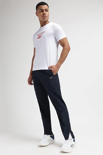 Image of Reebok Men's Track Pants - Performance Trackpants 3 E - Durable Polyester Gym & Training Pants