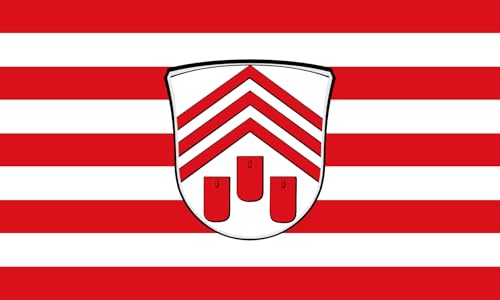 Drapeau Hainstadt Kr. Offenbach grand format pour jumelage et commémoration