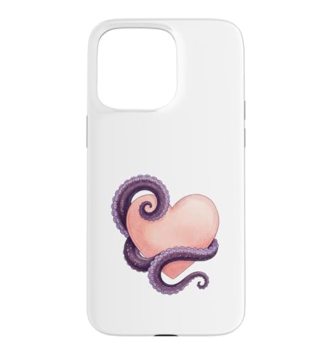 Octopus Heart Tentacle Ocean Love Cute Octopus �X�}�z�P�[�X iPhone 15 Pro Max �p