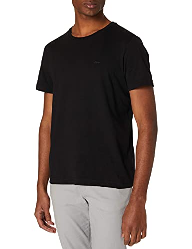 s.Oliver Herren 2119128 T-Shirt, 9999 schwarz, M