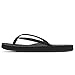 STQ Arch Support Flip Flops for Women Orthopedic Plantar Fasciitis Relief Slim Summer Beach Thong Sandals Leather Orthotic Flip-Flop Yoga Mat Sole Lightweight Comfortable Walking All Black Size 10