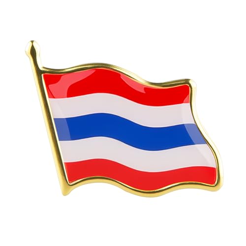 Image of Country Flag Brooch Metal Alloy Souvenir Pin Shirt Hat Backpack Jewelry Accessories Decoration Party Christmas Gift Badge International Travel Pin