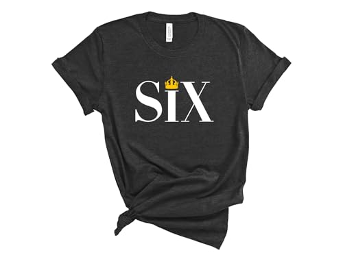 Six The Musical Broadway T-Shirt Unisex Crewneck Tee Short Sleeve Theatre Shirt Casual Graphic Top