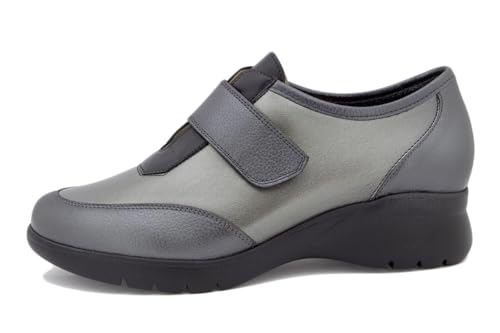 Chaussures à bande réglable PieSanto 245862 pour pieds sensibles couleur graphite