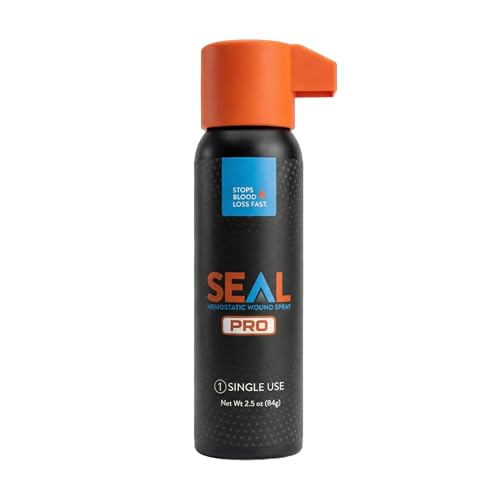 BC3 Technologies SEAL PRO 2.5oz Single Use Hemostatic Wound Spray | Professional Bleeding Control for First Responders EMT Tactical Emergency Trauma Care