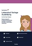 Lebenslauf Vorlage Ausbildung: hochwertigen Designs I Designvorlage für erfolgreiche Bewerbung, Deckblatt, Motivationsschreiben, Anschreiben, Lebenslauf