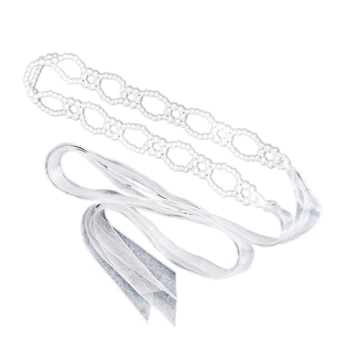 Guaber IMITICIÓN PERLES DE PERLES AMBELADAS Cintura Novia Embellida Bastamiento Metal Flexible Belt Wheled Wedding Event Accessory Faja Boda Ligera Con Perlas