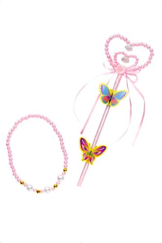 Smiffys Princess Bead Wand, Heart, Small