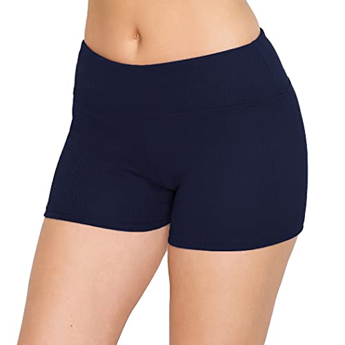 Image of ALWAYS Faux Leather Shorts - High Waist Active Stretch Yoga Short Pants for Women