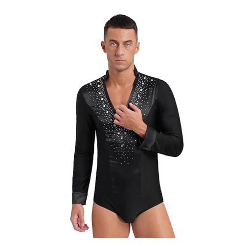 Camiseta de Baile Latino para Hombre Ajuste Elástico para Patinaje y Salón 7