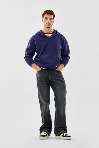 Image of SNITCH Men Casual Hoodie| Oversized Fit Hooded Neckline with Graphic Print & Long Sleeve| Soft Cotton-Polyester Blend for Daily Winter Wear & Streetwear