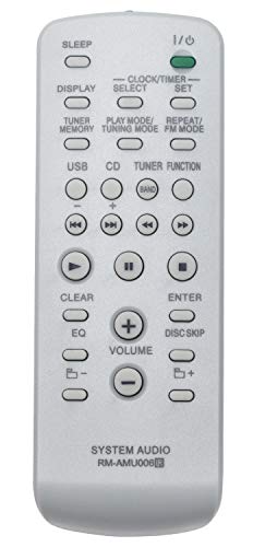ALLIMITY RM-AMU006 Reemplace el Mando a Distancia por Sony Audio System FST-ZUX9 MHC-EC68USB...