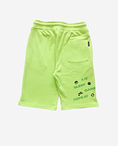 Image of Gini & Jony Boys Yellow Solid Cotton Elasticated Bermuda