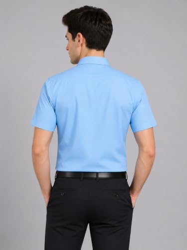 Image of Appel Touch Men's Cotton Blend Formal Shirt Half Sleeves