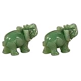 Sculpture de pierres précieuses- L' ornement de forme d' éléphant est une décoration parfaite à la maison ou au bureau.
