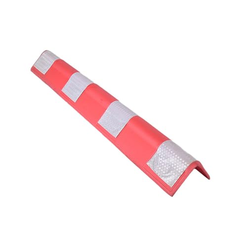 Selbstklebender Gummi-Wandschutz mit Kantenschutz, Extra Dicke Anti-Kollisionsleiste für Garage, 80 cm (Länge)*10 cm (Breite)*1 cm (Dicke), Rot