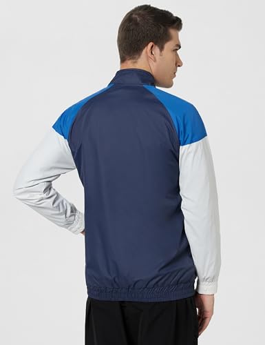 Image of The Indian Garage Co Men Regular Fit Colorblocked Wind Cheater