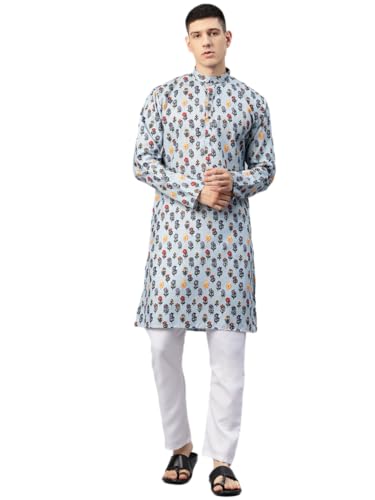 Image of Luxrio Kurta Set for Men Cotton Blend Kurta with Pyjama Set Ethnic Set