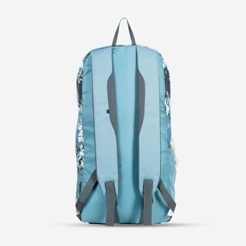 Image of Decathlon lightweight 20L backpack with 2 pockets and a bottle holder.
