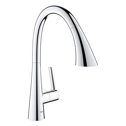 New Arrivals GROHE 32298003 Zedra Single-Handle Kitchen Faucet, Chrome