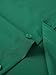 corfty Men Long Sleeve Dress Shirt - Regular Fit Stretch Free-Wrinkle Casual Button Down Shirt (Grass Green, Medium)