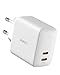 Produktbild AUKEY Omnia USB C Ladegerät 65W Power Delivery 3.0, USB-C Netzteil mit GaNFast Tech & Dynamic Detect, Schnelles PD Ladegerät für 13''MacBook Pro, iPad Pro, iPhone SE, Google Pixel 4XL, Nintendo (Weiß)