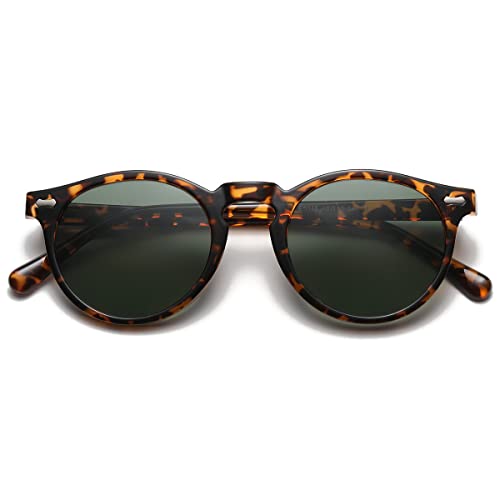 Image of Vintage Polarized Sunglasses for Men Women Round Retro Classic Fashion Eyewear UV400 Protection Sun Glasses