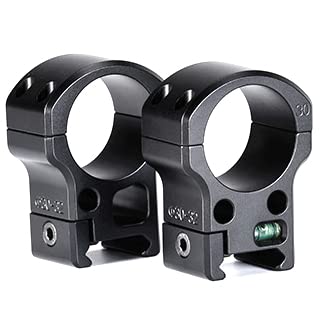 Sunwayfoto SP-3032 Set of 2 Scope Rings 30mm Tall 32mm Diameter Picatinny Rail Compatible for Telescopic Sights