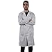 KOKOTT Herren Laborkittel weiß, 100% Baumwolle, Medizin, geeignet für Arbeit & Studium