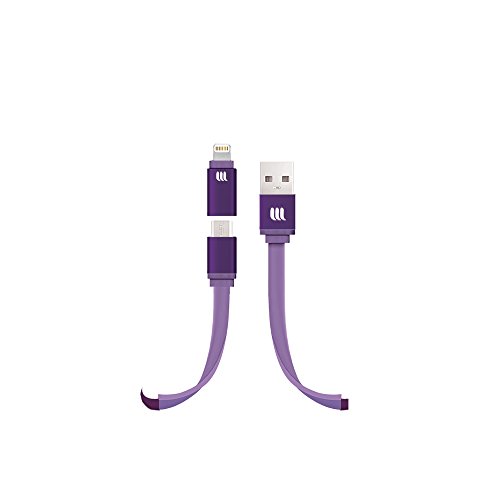 Câble Lightning MFi et Micro USB 1,5m Lifeworks pour double recharge rapide